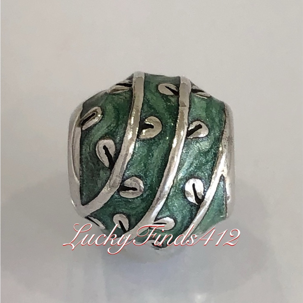 Authentic Pandora Blue Vines Charm Retired Pandora Charm